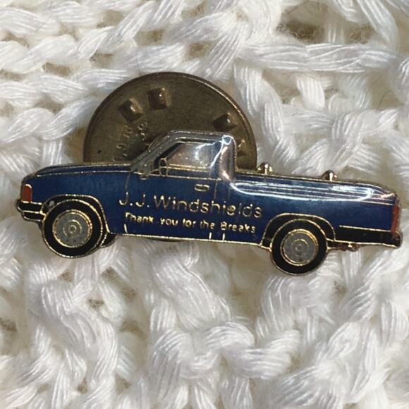 JJ Windshields Enamel Pickup Truck Vehicle Advertising Lapel Pin Brooch - Picture 5 of 8